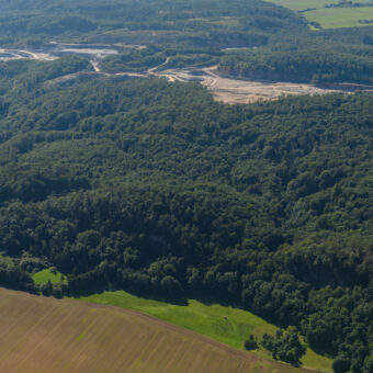 Alter Stolberg, Wald und Steinbruch, Fa. Knauf, Blickrichtung S, Foto: Stephan Röhl