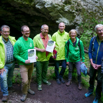 Gipskarstgebiet Kelle bei Appenrode, Ortsbegehung des BUND-Thüringen mit Umweltminister Stengele, Thüringen, am 28.05.2024, Foto: BUND Thüringen